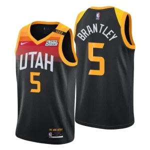 Utah Jazz 5 Jarrell Brantley Swingman Black Jersey City Edition 2021