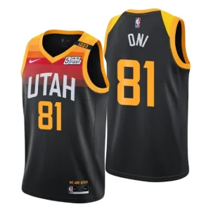 Utah Jazz 81 Miye Oni Swingman Black Jersey City Edition 2021