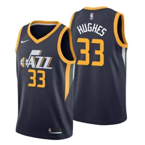 Utah Jazz Icon Edition Jersey Elijah Hughes 33 Black