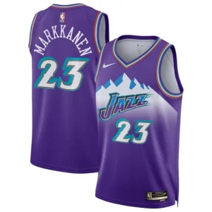 Utah Jazz Nike Classic Edition 2022-23 Swingman Jersey Purple Version Lauri Markkanen 23 Mens