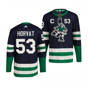 Vancouver Canucks Bo Horvat 53 2022-23 Navy Reverse Retro 2.0 Authentic - Men