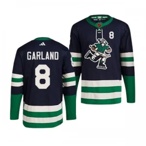 Vancouver Canucks Conor Garland 8 2022-23 Navy Reverse Retro 2.0 Authentic - Men