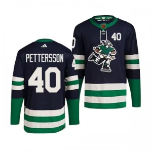 Vancouver Canucks Elias Pettersson 40 2022-23 Navy Reverse Retro 2.0 Authentic - Men