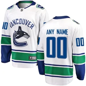 Vancouver Canucks Fanatics Branded White Breakaway Custom Jersey