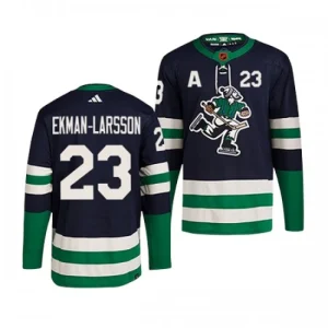 Vancouver Canucks Oliver Ekman-Larsson 23 2022-23 Navy Reverse Retro 2.0 Authentic - Men