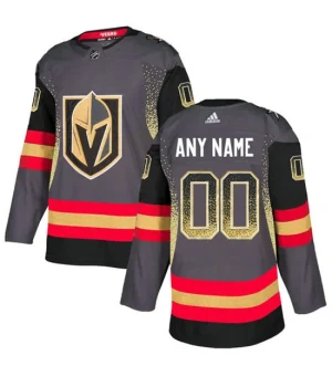 Vegas Golden Knights Gray Mens Customized Drift Fashion Jersey