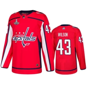 Washington Capitals 43 Tom Wilson  Red 2019 Stanley Cup Champion