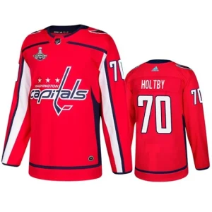 Washington Capitals 70 Braden Holtby  Red 2019 Stanley Cup