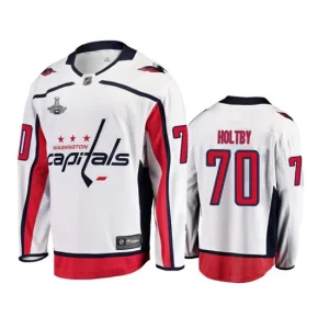 Washington Capitals 70 Braden Holtby  White 2019 Stanley Cup