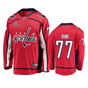 Washington Capitals 77 T.J. Oshie  Red 2019 Stanley Cup Champion