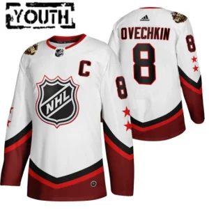 Washington Capitals Alex Ovechkin 8 2022 NHL All-Star White Authentic - Kids