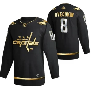 Washington Capitals Alexander Ovechkin Black 2021 Golden Edition Limited Authentic