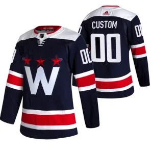 Washington Capitals Custom Navy 2020-21 Alternate Third Authentic