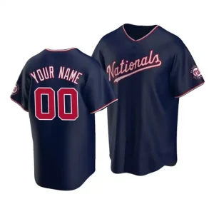 Washington Nationals Custom Jersey Navy