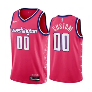 Washington Wizards Active Player Custom 2022 23 Pink Cherry Blossom City Edition Limited Stitched