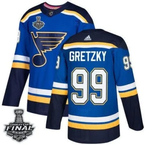 Wayne Gretzky Mens St.Louis Blues Royal 2019 Stanley Cup Final