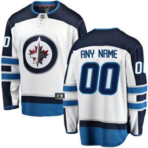 Winnipeg Jets Branded Away Breakaway White Custom Jersey