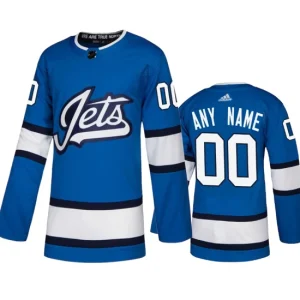 Winnipeg Jets Custom 00 Authentic Alternate Blue Jersey