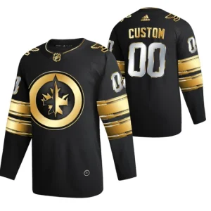 Winnipeg Jets Custom Black 2021 Golden Edition Limited Authentic