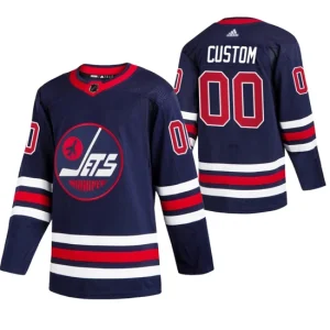 Winnipeg Jets Custom Blue 2021-22 Third Authentic