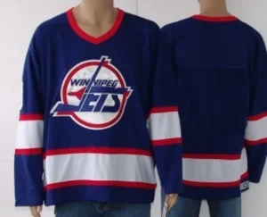 Winnipeg Jets Customized Blue CCM Jersey