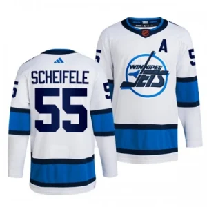 Winnipeg Jets Mark Scheifele 55 2022-23 White Reverse Retro 2.0 Authentic - Men