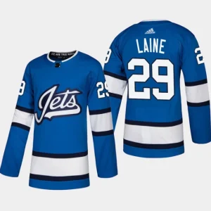 Winnipeg Jets Patrik Laine 29 2018-19 Blue Authentic Heritage Alternate