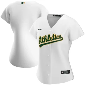 Women s Oakland Athletics Nike White Home Team Jersey