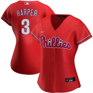 Women s Philadelphia Phillies Bryce Harper Nike Red Alternate Player Jersey