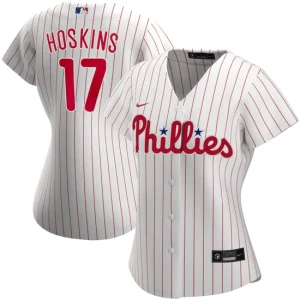 Women s Philadelphia Phillies Rhys Hoskins Nike White Home Player Jersey