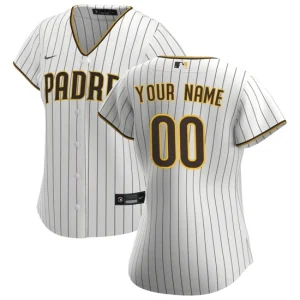 Women s San Diego Padres Nike White Home Custom Jersey