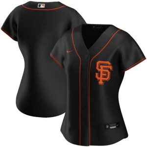 Women s San Francisco Giants Nike Black Alternate Team Jersey