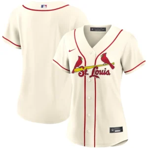 Women s St. Louis Cardinals Nike Cream Alternate Team Jersey