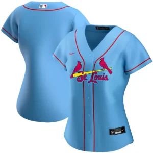 Women s St. Louis Cardinals Nike Light Blue Alternate Team Jersey