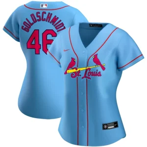 Women s St. Louis Cardinals Paul Goldschmidt Nike Light Blue Alternate Player Jersey