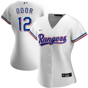 Women s Texas Rangers Rougned Odor Nike White Home Player Jersey