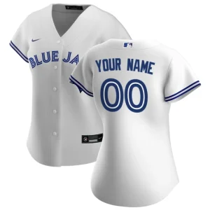 Women s Toronto Blue Jays Nike White Home Custom Jersey