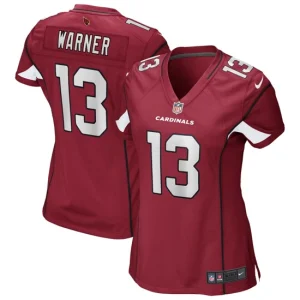 Womens Arizona Cardinals Kurt Warner Nike Cardinal Game Retired Player Jersey