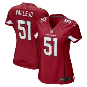 Womens Arizona Cardinals Tanner Vallejo Nike Cardinal Game Jersey