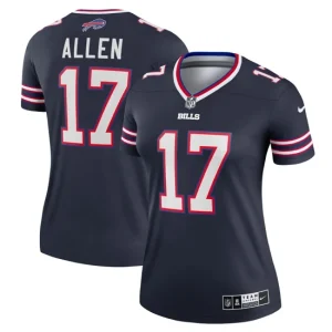 Womens Buffalo Bills Josh Allen Nike Navy Inverted Legend Jersey