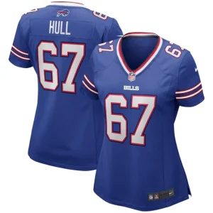 Womens Buffalo Bills Kent Hull Nike Royal Game Retired Player Jersey