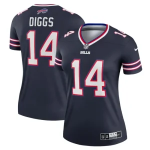 Womens Buffalo Bills Stefon Diggs Nike Navy Inverted Legend Jersey