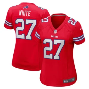 Womens Buffalo Bills TreDavious White Nike Red Game Jersey