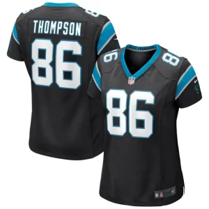 Womens Carolina Panthers Colin Thompson Nike Black Game Jersey