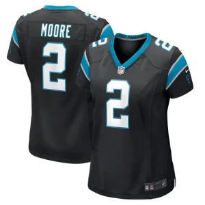 Womens Carolina Panthers DJ Moore Nike Black Game Player Jersey