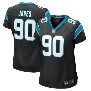 Womens Carolina Panthers DaQuan Jones Nike Black Game Jersey