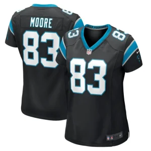 Womens Carolina Panthers David Moore Nike Black Game Jersey