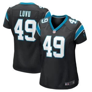 Womens Carolina Panthers Frankie Luvu Nike Black Game Jersey