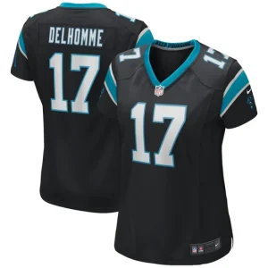 Womens Carolina Panthers Jake Delhomme Nike Black Game Retired Player Jersey