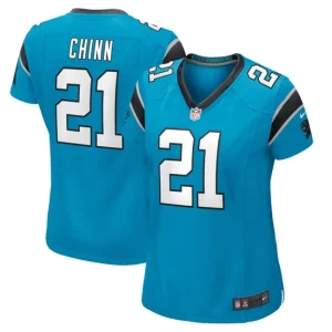 Womens Carolina Panthers Jeremy Chinn Nike Blue Player Game Jersey